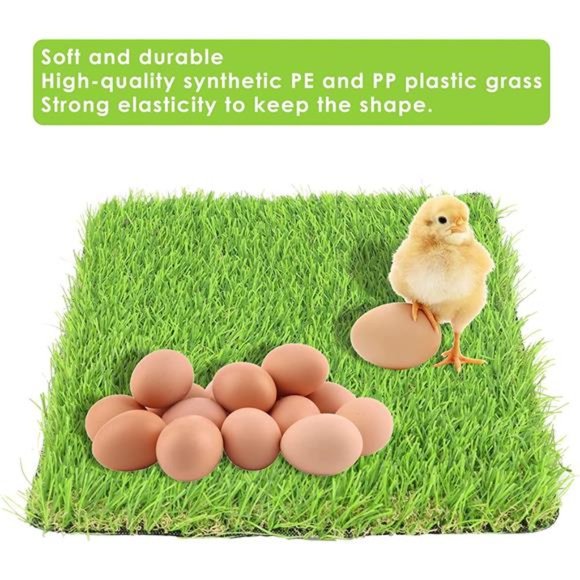 Chicken Nesting Pads 6Pack Nesting Box Pads 12”x12” Artificial Grass Washable - Picture 4 of 6